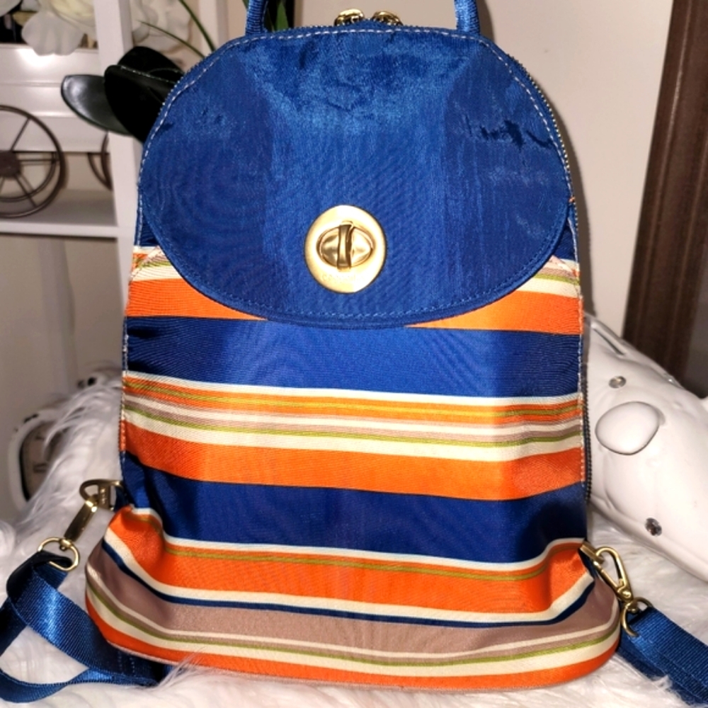 Baggallini blue/orange backpack